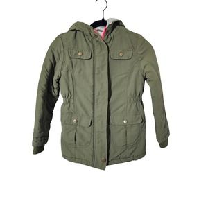 Cat and Jack Green puffer parka with Insulated Interior